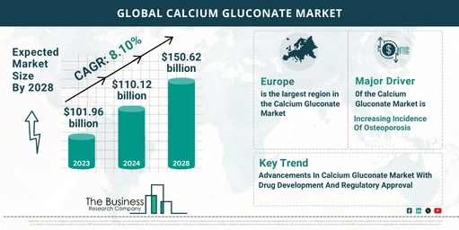 Future Outlook of the Global Calcium Gluconate Market 2024-2033: Size and Growth Rate Predictions