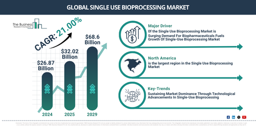 Analyzing the Future of Single Use Bioprocessing Market Dynamics 2025-2034: Growth Rate, Trends, and Major Opportunities