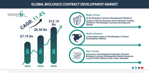 Biologics Contract Development Market Size to Exceed $13.19 Billion by 2029 | Growth and Industry Trends