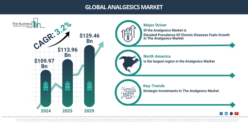 Analgesics Market to Reach $129.46 Billion by 2029 | Key Drivers and Future Outlook