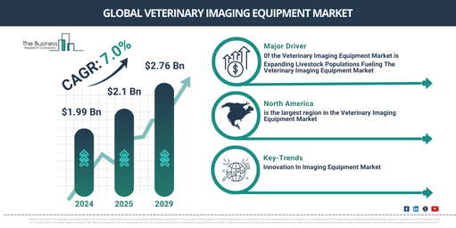Veterinary Imaging Equipment Market to Reach $2.76 Billion by 2029 | Key Drivers and Future Outlook