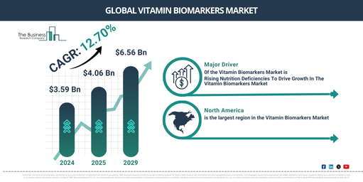 Vitamin Biomarkers  Market Projected at $6.56 Billion by 2029 | Strategic Insights and Forecast Data
