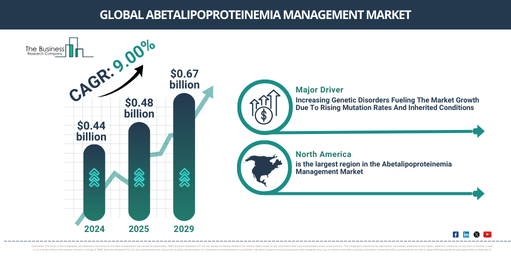 Abetalipoproteinemia Management Market Size to Exceed $0.67 Billion by 2029 | Growth and Industry Drivers