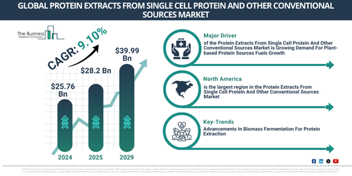 Global Protein Extracts From Single Cell Protein And Other Conventional Sources Market
