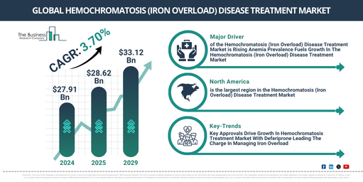 Global Hemochromatosis (Iron Overload) Disease Treatment Market Insights 2029: Drivers, Challenges, and Revenue Forecast