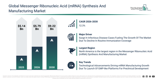 Global Messenger Ribonucleic Acid (mRNA) Synthesis And Manufacturing Market